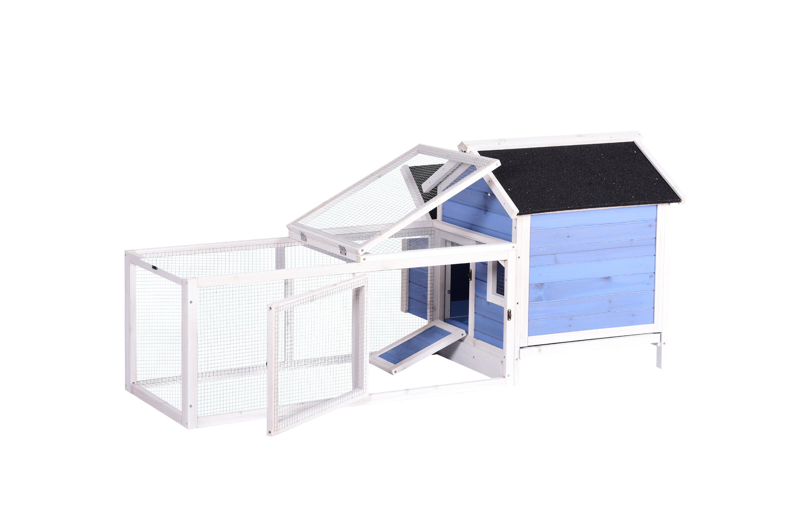Small Animal Habitats & Cages: YES4PETS Large Chicken Coop Rabbit Hutch Ferret Cage Hen Chook Cat House