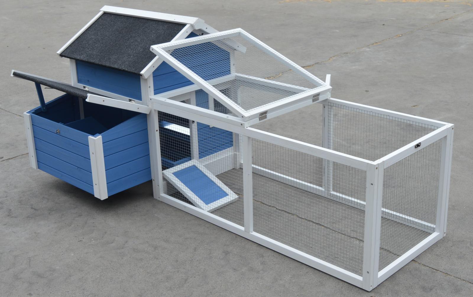 Small Animal Habitats & Cages: YES4PETS Large Chicken Coop Rabbit Hutch Ferret Cage Hen Chook Cat House