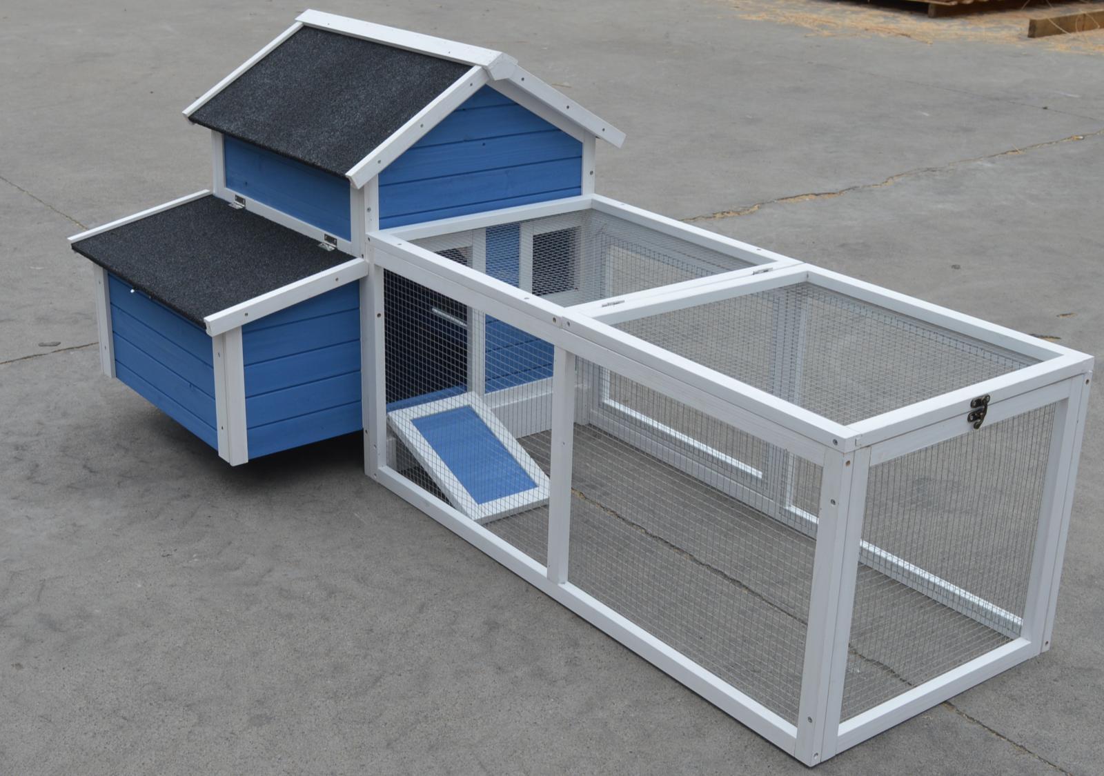 Small Animal Habitats & Cages: YES4PETS Large Chicken Coop Rabbit Hutch Ferret Cage Hen Chook Cat House