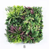 Artificial Wall Plants: YES4HOMES 3 Artificial Plant Wall Grass Panels Vertical Garden Foliage Tile Fence 50X50 CM