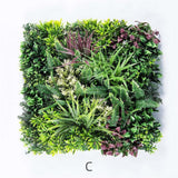 Artificial Wall Plants: YES4HOMES 3 Artificial Plant Wall Grass Panels Vertical Garden Foliage Tile Fence 50X50 CM