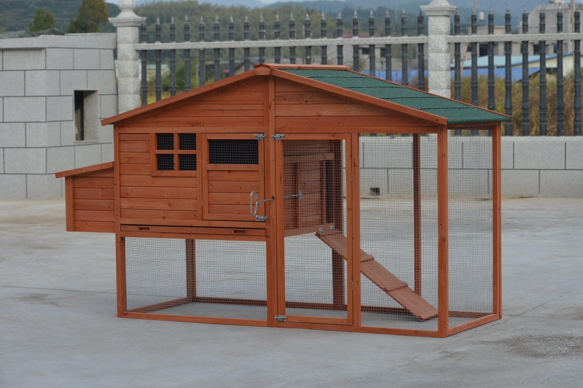 Small Animal Habitats & Cages: YES4PETS XL Chicken Coop Rabbit Guinea Pig Hutch Ferret Hen House