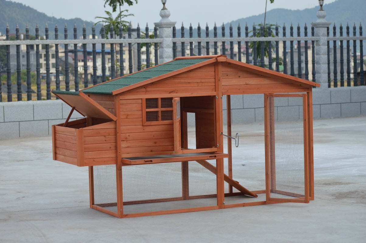 Small Animal Habitats & Cages: YES4PETS XL Chicken Coop Rabbit Guinea Pig Hutch Ferret Hen House