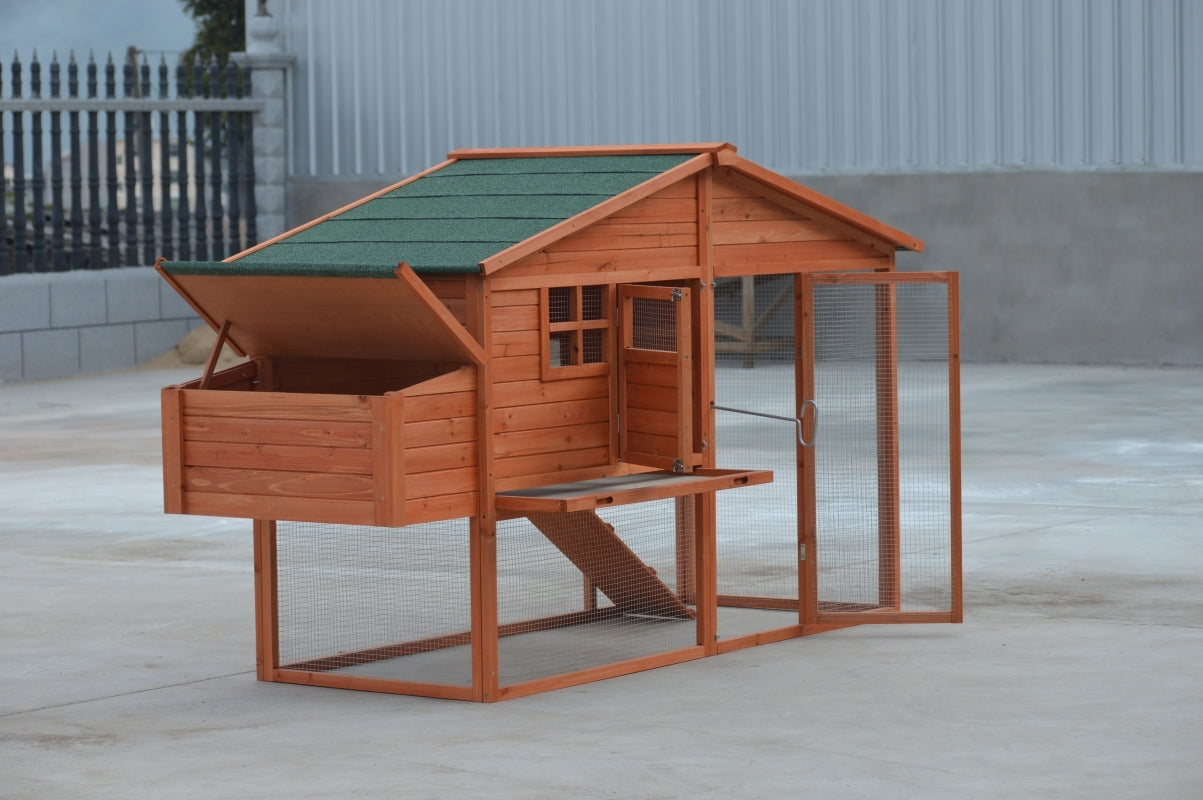 Small Animal Habitats & Cages: YES4PETS XL Chicken Coop Rabbit Guinea Pig Hutch Ferret Hen House