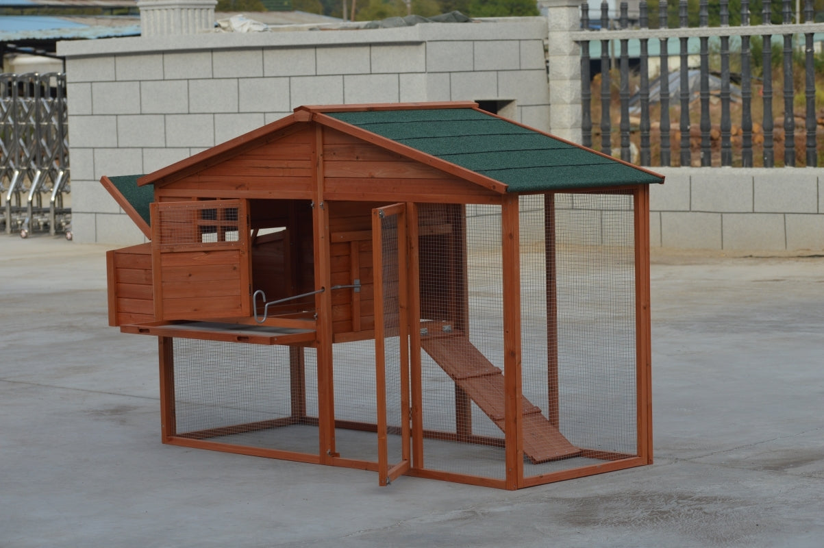 Small Animal Habitats & Cages: YES4PETS XL Chicken Coop Rabbit Guinea Pig Hutch Ferret Hen House
