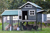 Small Animal Habitats & Cages: YES4PETS XL Chicken Coop Rabbit Hutch Guinea Pig Cage Ferret House