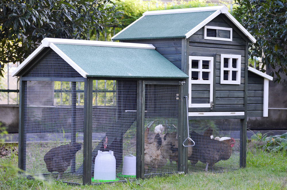 Small Animal Habitats & Cages: YES4PETS XL Chicken Coop Rabbit Hutch Guinea Pig Cage Ferret House