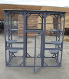 Small Animal Habitats & Cages: YES4PETS XXL Pet Cat Bird Ferret Shelter Condo with Escape Door Wooden Kitten Cage House
