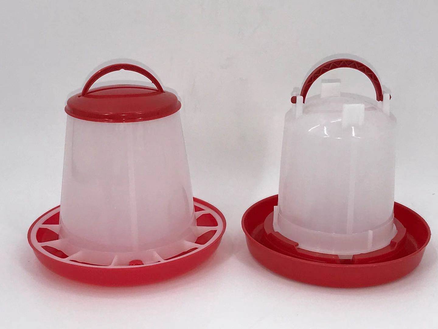 Dog Bowls, Feeders & Waterers: YES4PETS Small Poultry Bird Chicken Water Drinker 1 L & 1.5 kg Food Feeder Grain Seed Set