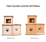Cat Scratching Posts: YES4PETS Cat Cardboard House Tower Condo Scratcher Pet Post Pad Mat Furniture