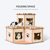 Cat Scratching Posts: YES4PETS Cat Cardboard House Tower Condo Scratcher Pet Post Pad Mat Furniture