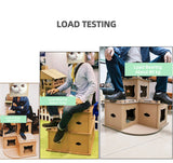 Cat Scratching Posts: YES4PETS Cat Cardboard House Tower Condo Scratcher Pet Post Pad Mat Furniture