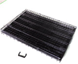Dog Carriers & Crates: YES4PETS 30' Collapsible Metal Dog Crate Cage Cat Carrier With Tray