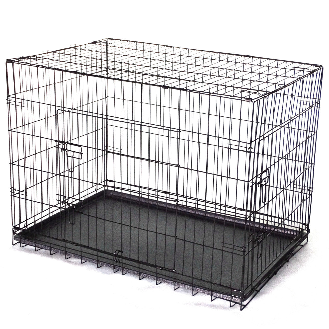 Cat Carriers & Crates: YES4PETS 36' Collapsible Metal Dog Cat Puppy Crate Cage Cat Rabbit Carrier