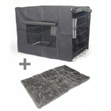 Cat Carriers & Crates: YES4PETS 42' Portable Foldable Dog Cat Rabbit Collapsible Crate Pet Cage with Cover Mat