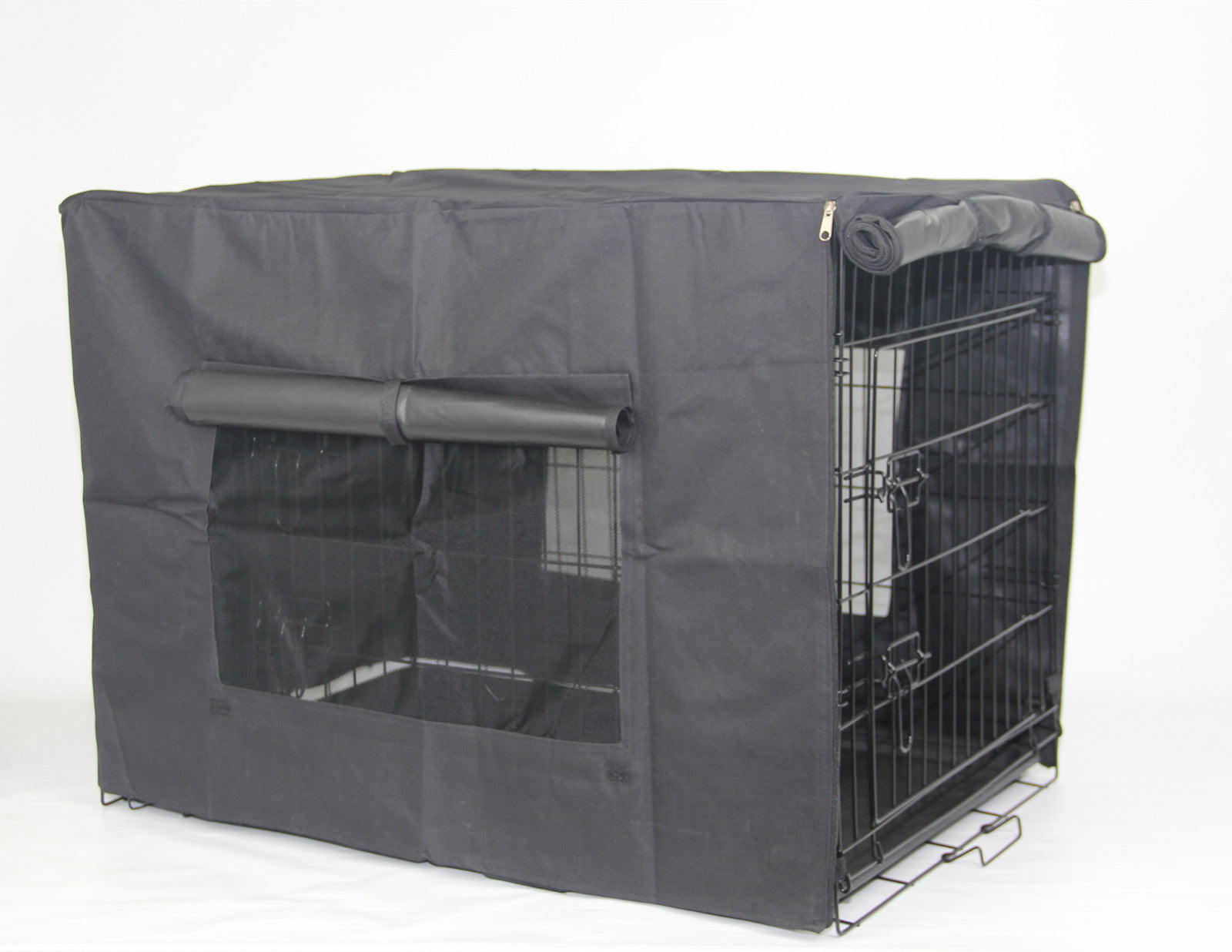 Cat Carriers & Crates: YES4PETS 42' Portable Foldable Dog Cat Rabbit Collapsible Crate Pet Cage with Cover Mat