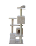 Cat Scratching Posts: YES4PETS 130 cm Beige Cat Scratching Post Tree  Scratcher Pole-Beige