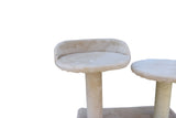 Cat Scratching Posts: YES4PETS 130 cm Beige Cat Scratching Post Tree  Scratcher Pole-Beige