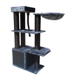 Cat Scratching Posts: YES4PETS 33kg 160 cm XL Multi Level 14cm Thick Cat Scratching Post Tree Scratcher Pole- Grey