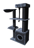 Cat Scratching Posts: YES4PETS 33kg 160 cm XL Multi Level 14cm Thick Cat Scratching Post Tree Scratcher Pole- Grey