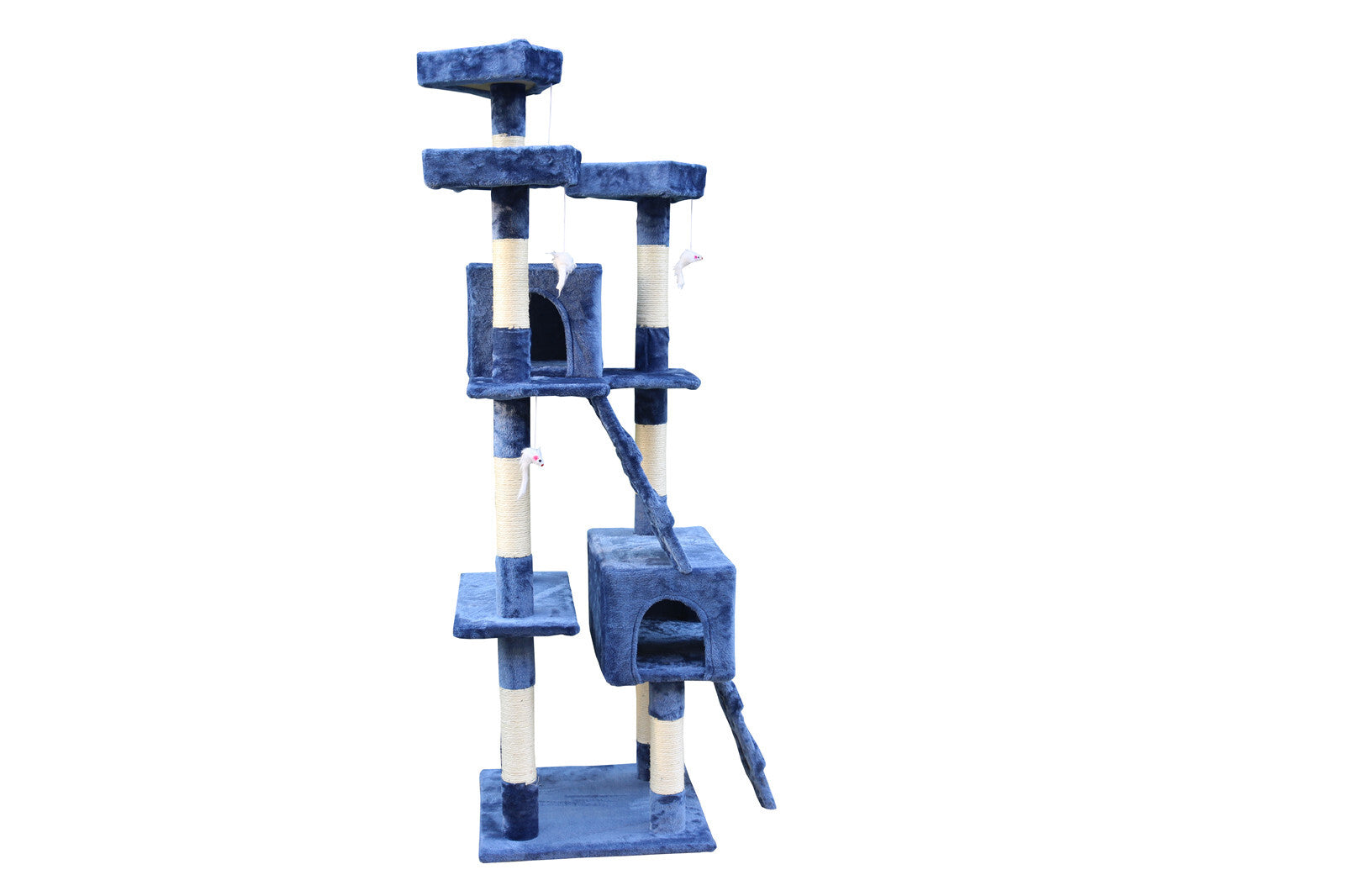 Cat Scratching Posts: YES4PETS 170cm Cat Scratching Post Tree Post House Tower with Ladder Furniture Blue