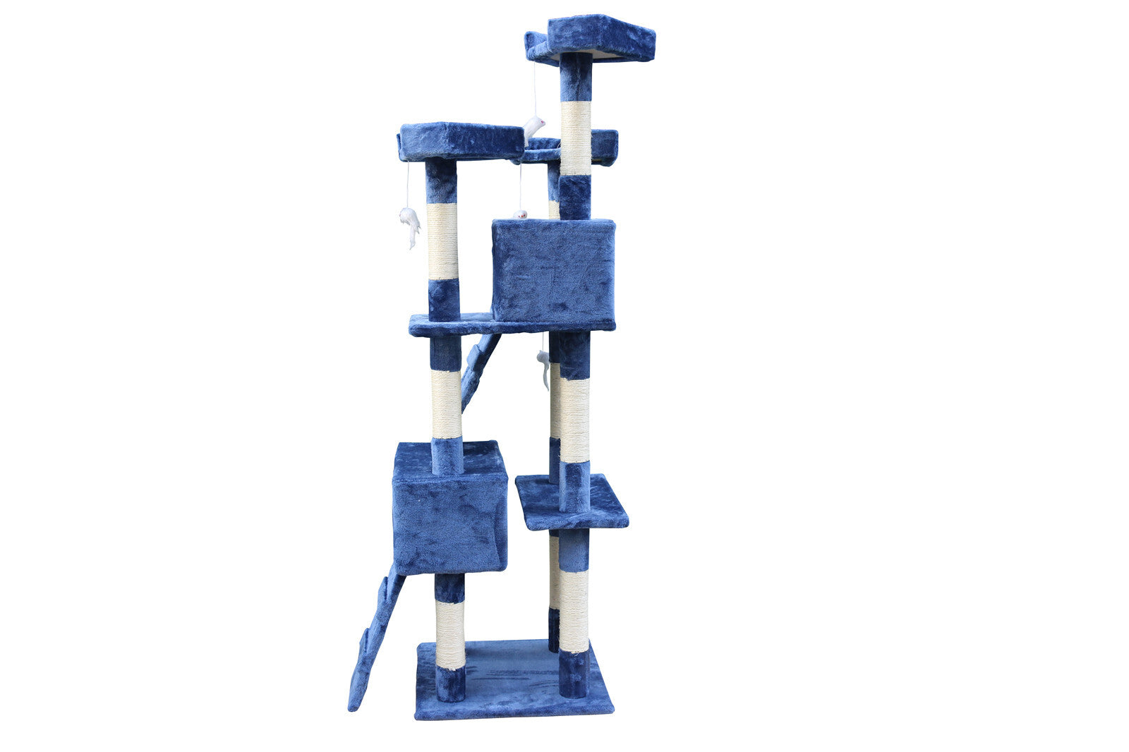 Cat Scratching Posts: YES4PETS 170cm Cat Scratching Post Tree Post House Tower with Ladder Furniture Blue