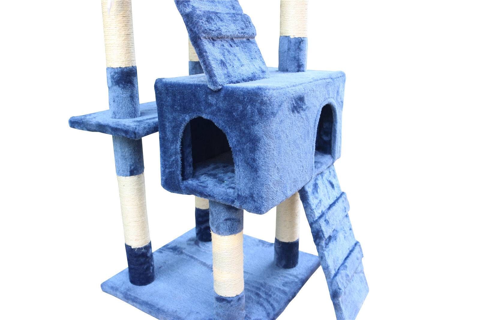 Cat Scratching Posts: YES4PETS 170cm Cat Scratching Post Tree Post House Tower with Ladder Furniture Blue