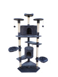 Cat Scratching Posts: YES4PETS 200 cm Cat Scratching Post Tree Scratcher Corner Tower Furniture- Grey
