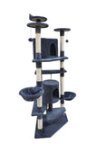 Cat Scratching Posts: YES4PETS 200 cm Cat Scratching Post Tree Scratcher Corner Tower Furniture- Grey