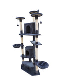 Cat Scratching Posts: YES4PETS 200 cm Cat Scratching Post Tree Scratcher Corner Tower Furniture- Grey