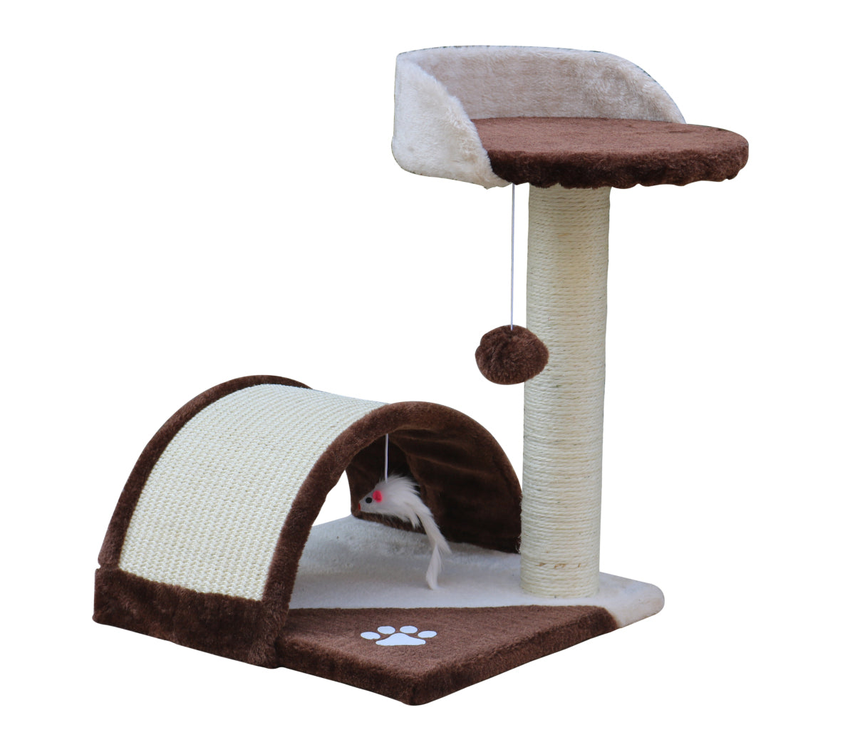 Cat Scratching Posts: YES4PETS 50 cm Cat Scratching Post Tree Scratching Pole Climbing Post-Brown
