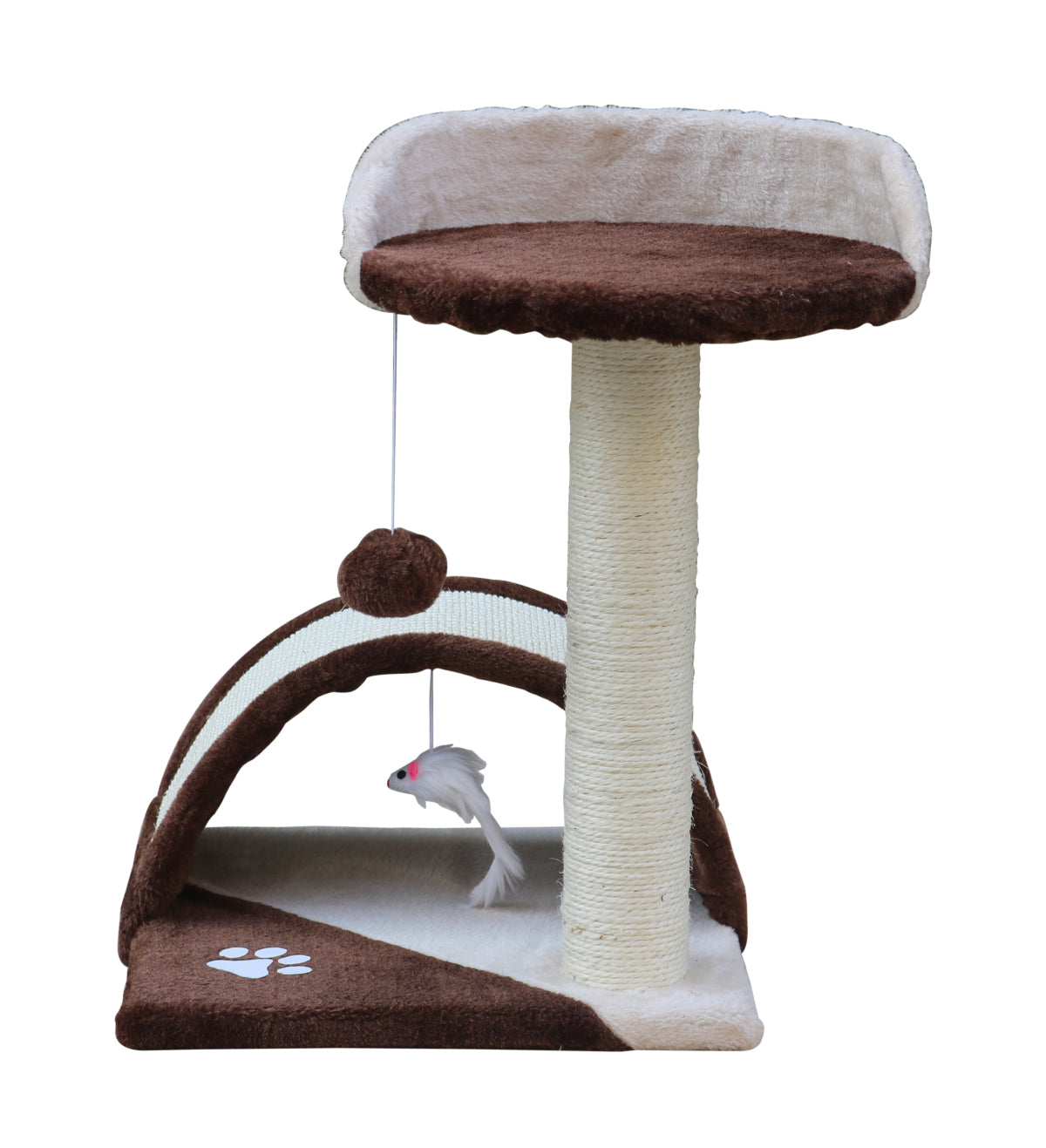 Cat Scratching Posts: YES4PETS 50 cm Cat Scratching Post Tree Scratching Pole Climbing Post-Brown
