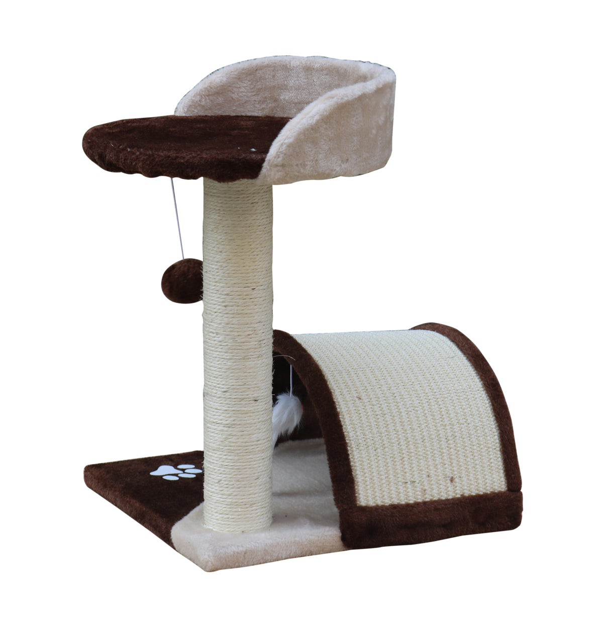 Cat Scratching Posts: YES4PETS 50 cm Cat Scratching Post Tree Scratching Pole Climbing Post-Brown
