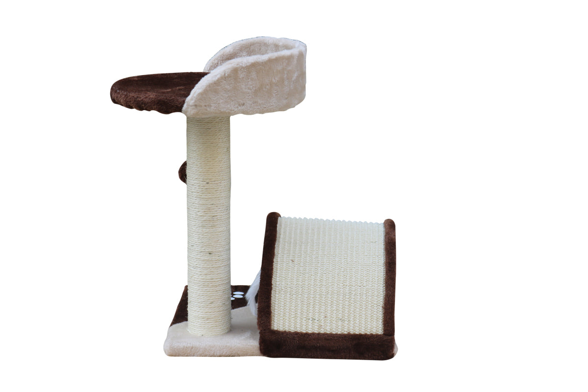 Cat Scratching Posts: YES4PETS 50 cm Cat Scratching Post Tree Scratching Pole Climbing Post-Brown