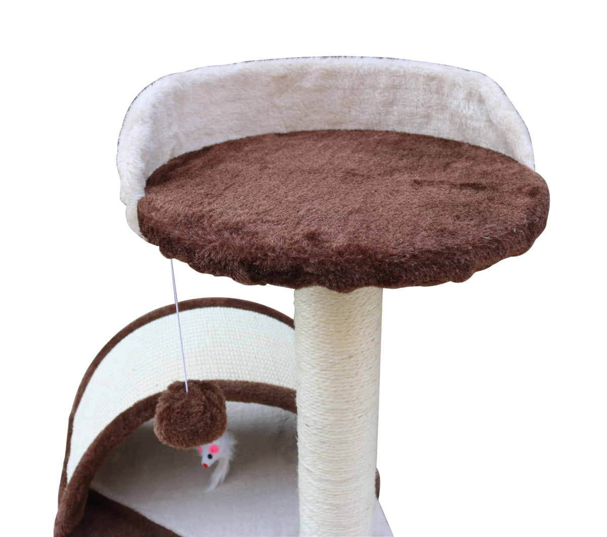 Cat Scratching Posts: YES4PETS 50 cm Cat Scratching Post Tree Scratching Pole Climbing Post-Brown