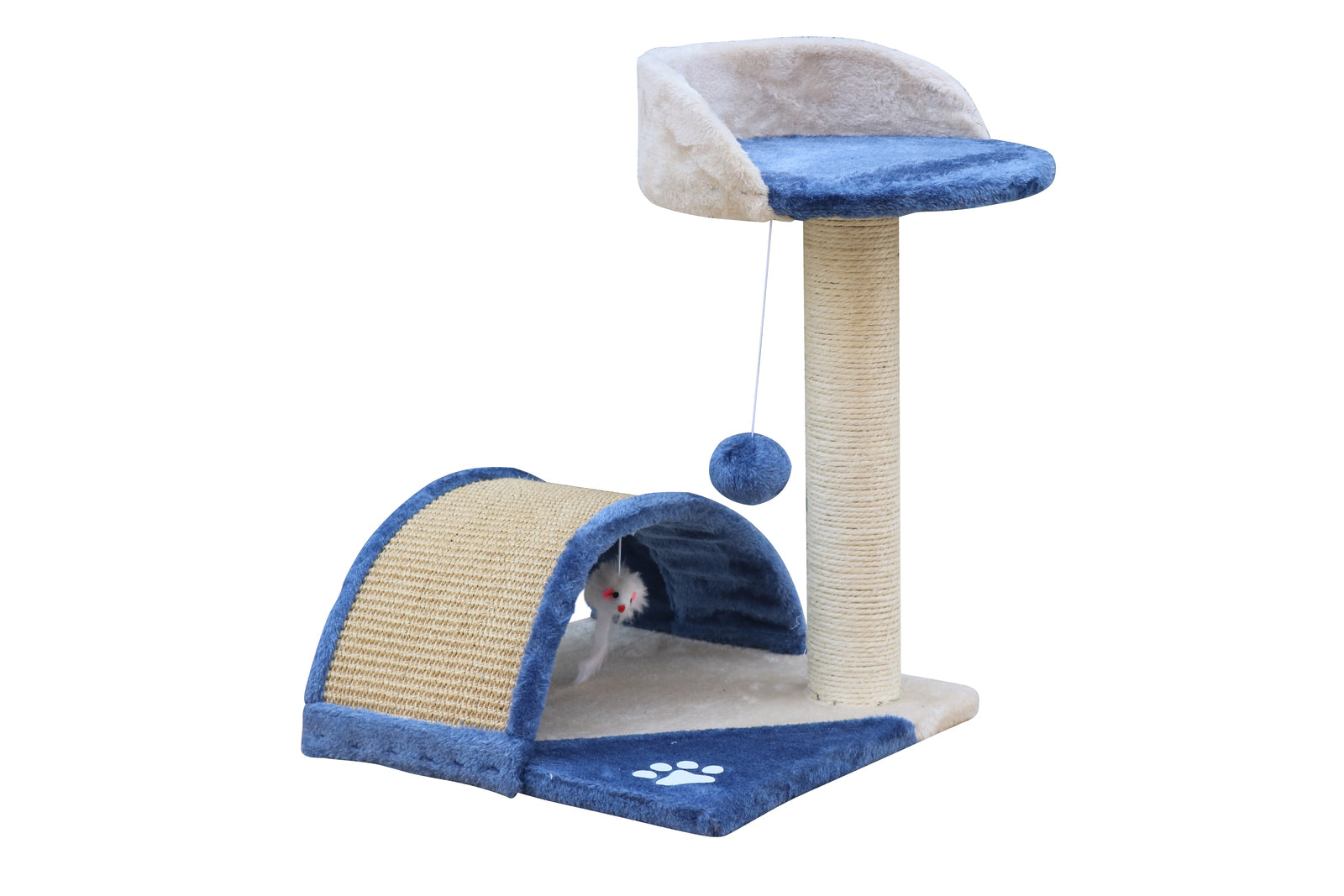 Cat Scratching Posts: YES4PETS 50 cm Cat Scratching Post Tree Scratching Pole Climbing Post-Blue