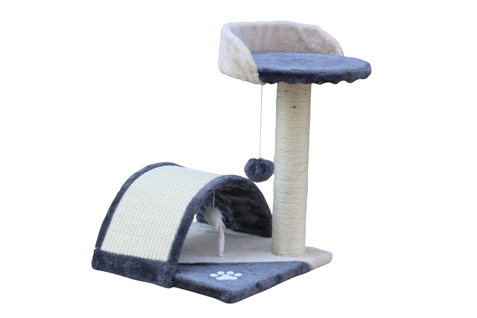 Cat Scratching Posts: YES4PETS 50 cm Cat Scratching Post Tree Scratching Pole Climbing Post-Grey