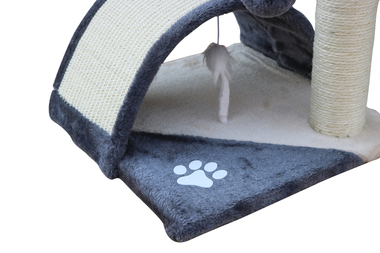 Cat Scratching Posts: YES4PETS 50 cm Cat Scratching Post Tree Scratching Pole Climbing Post-Grey