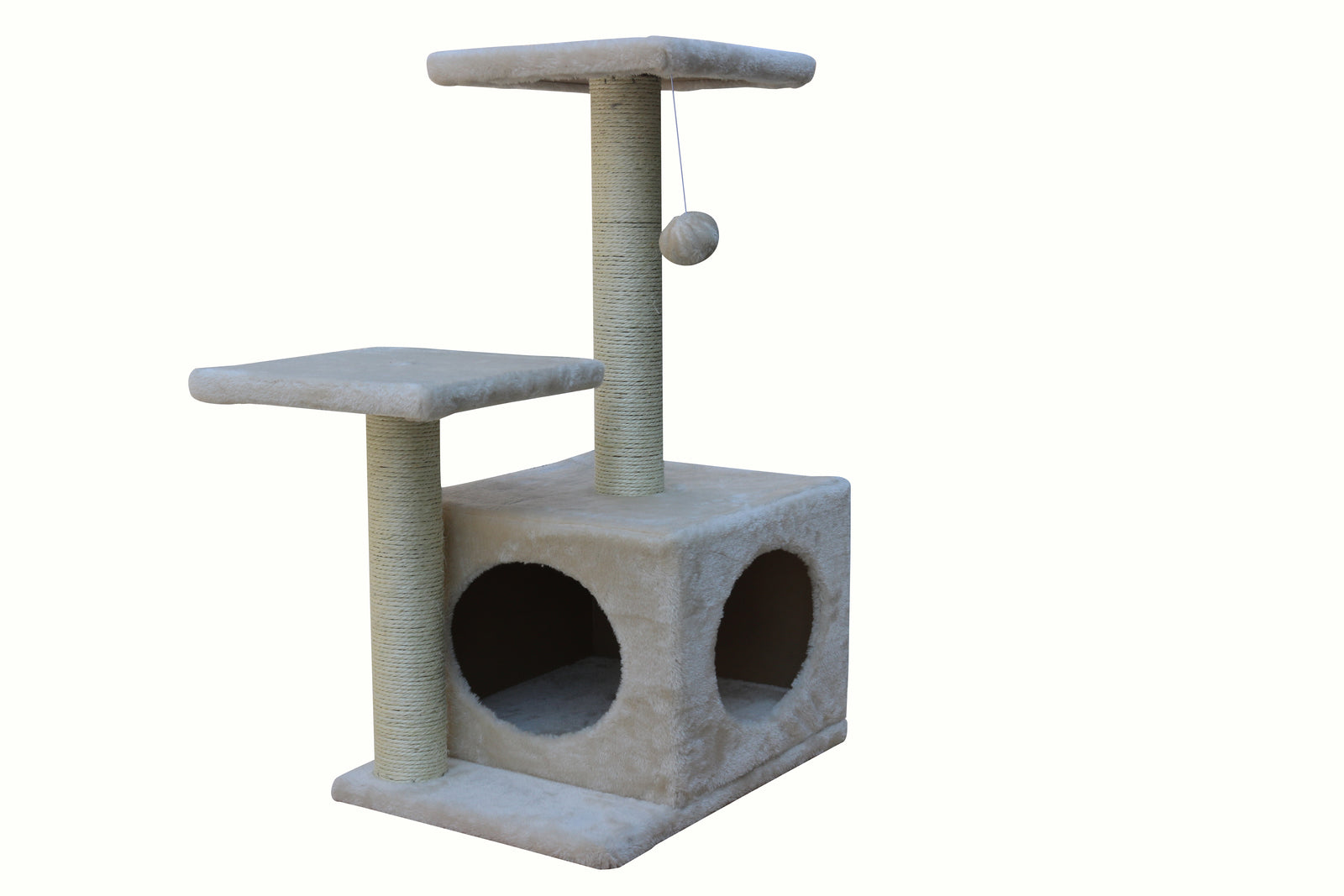 Cat Scratching Posts: YES4PETS 71cm Beige Cat Scratching Tree Scratcher Post Pole Furniture Gym House
