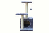 Cat Scratching Posts: YES4PETS 71cm Grey Cat Scratching Tree Scratcher Post Pole Furniture Gym House