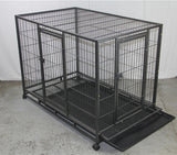 Small Animal Habitats & Cages: YES4PETS XL Pet Dog Cat Cage Metal Crate Kennel Portable Puppy Cat Rabbit House