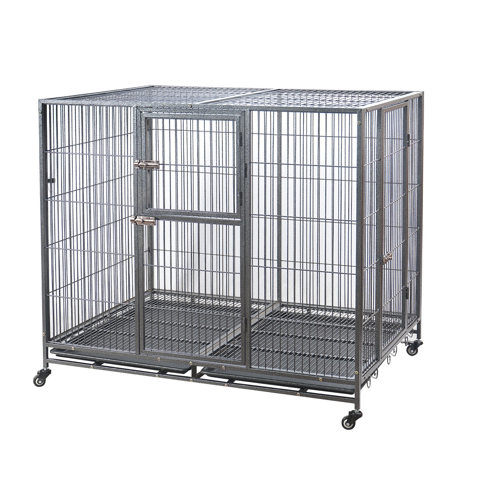 Small Animal Habitats & Cages: YES4PETS XXL Pet Dog Cat Cage Metal Crate Kennel Portable Puppy Cat Rabbit House