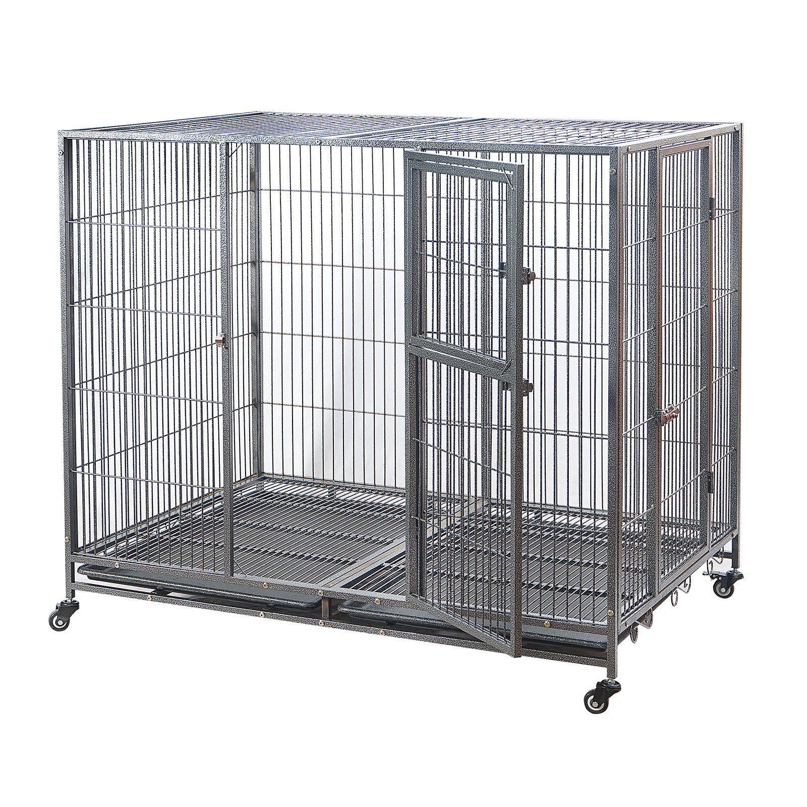 Small Animal Habitats & Cages: YES4PETS XXL Pet Dog Cat Cage Metal Crate Kennel Portable Puppy Cat Rabbit House