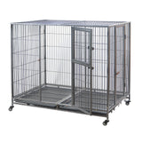 Small Animal Habitats & Cages: YES4PETS XXL Pet Dog Cat Cage Metal Crate Kennel Portable Puppy Cat Rabbit House