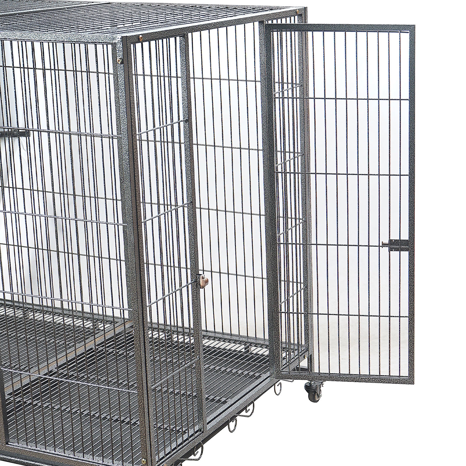 Small Animal Habitats & Cages: YES4PETS XXL Pet Dog Cat Cage Metal Crate Kennel Portable Puppy Cat Rabbit House
