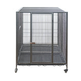 Small Animal Habitats & Cages: YES4PETS XXL Pet Dog Cat Cage Metal Crate Kennel Portable Puppy Cat Rabbit House
