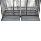 Small Animal Habitats & Cages: YES4PETS XXL Pet Dog Cat Cage Metal Crate Kennel Portable Puppy Cat Rabbit House