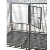Small Animal Habitats & Cages: YES4PETS XXL Pet Dog Cat Cage Metal Crate Kennel Portable Puppy Cat Rabbit House