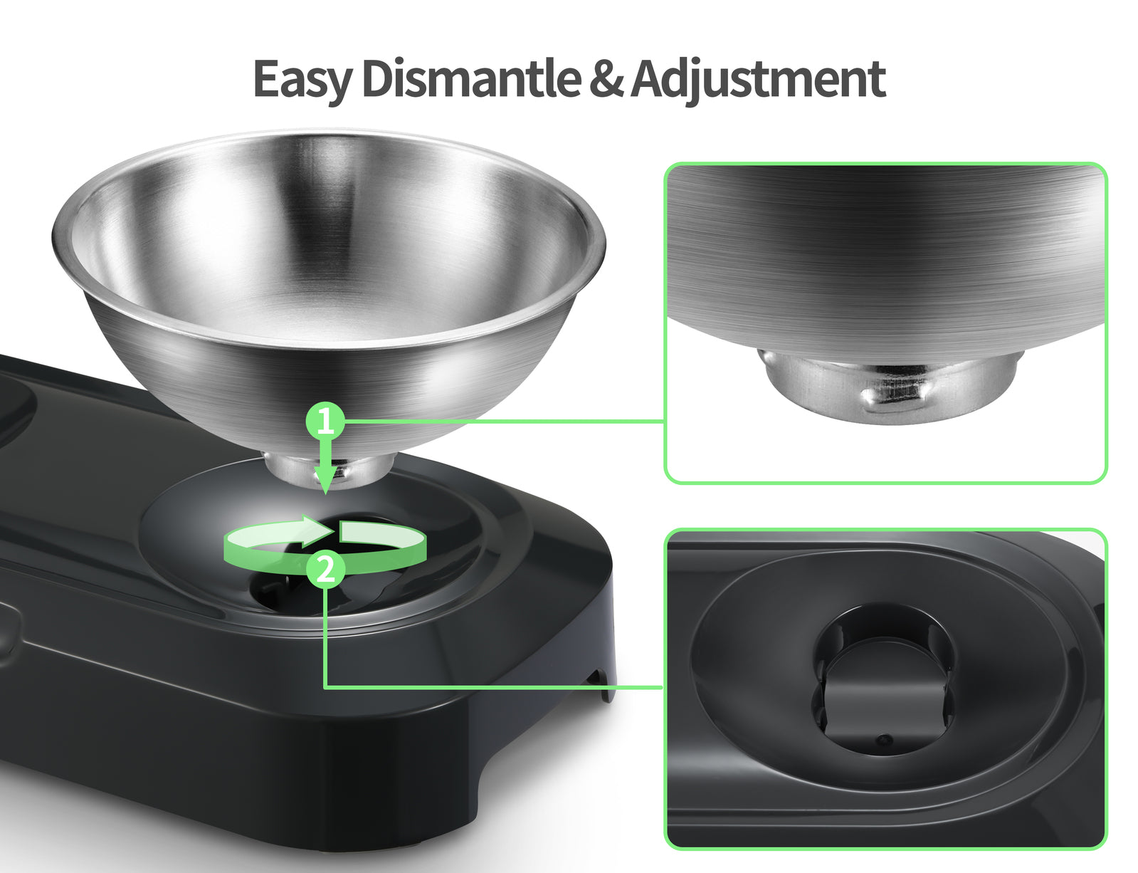 Dog Bowls, Feeders & Waterers: YES4PETS Stainless Steel Pet Bowl Water Bowls Portable Anti Slip Skid Feeder Dog Rabbit Cat