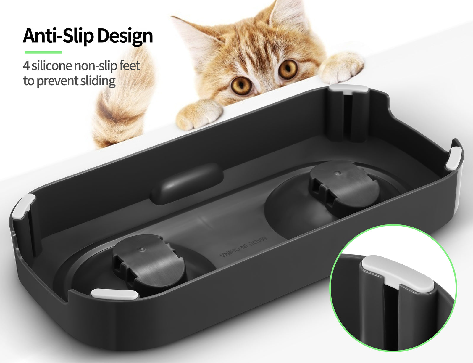 Dog Bowls, Feeders & Waterers: YES4PETS Stainless Steel Pet Bowl Water Bowls Portable Anti Slip Skid Feeder Dog Rabbit Cat